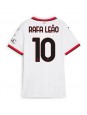 AC Milan Rafael Leao #10 Vieraspaita Naisten 2024-25 Lyhythihainen